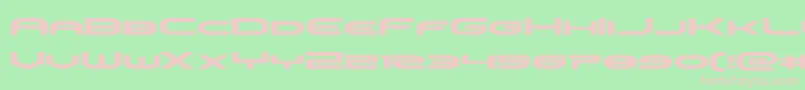 フォントomniboyexpand – 緑の背景にピンクのフォント