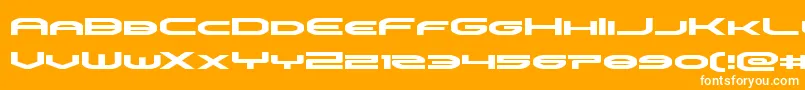 Шрифт omniboyexpand – белые шрифты на оранжевом фоне
