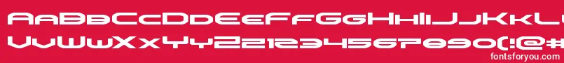omniboyexpand Font – White Fonts on Red Background