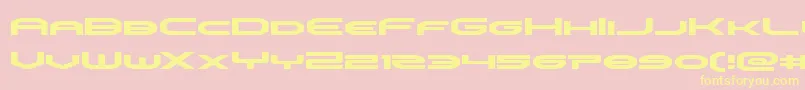 Шрифт omniboyexpand – жёлтые шрифты на розовом фоне