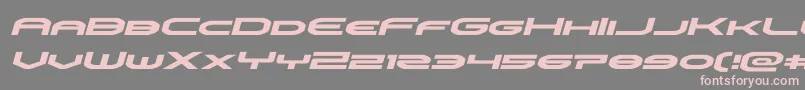 omniboyexpandital Font – Pink Fonts on Gray Background