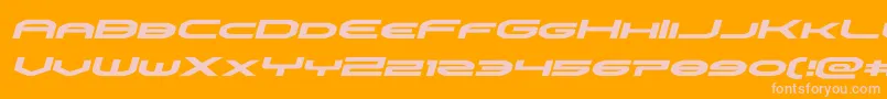 omniboyexpandital Font – Pink Fonts on Orange Background