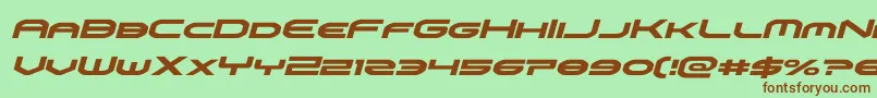 omniboyital-fontti – ruskeat fontit vihreällä taustalla