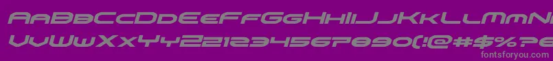 omniboyital Font – Gray Fonts on Purple Background