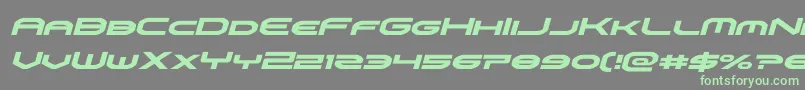 omniboyital Font – Green Fonts on Gray Background