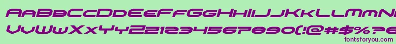 omniboyital Font – Purple Fonts on Green Background