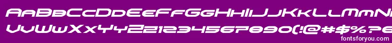 omniboyital Font – White Fonts on Purple Background