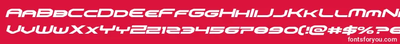 omniboyital Font – White Fonts on Red Background