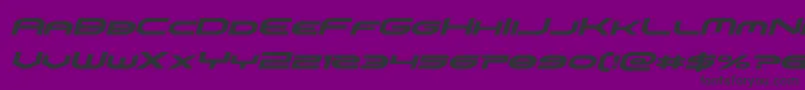 Czcionka omniboyital – czarne czcionki na fioletowym tle