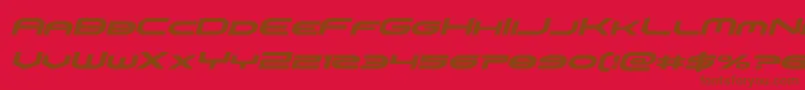 omniboyital Font – Brown Fonts on Red Background