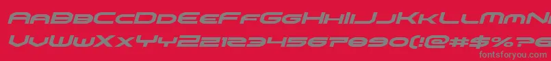 Police omniboyital – polices grises sur fond rouge