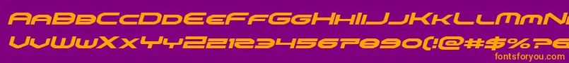 omniboyital Font – Orange Fonts on Purple Background