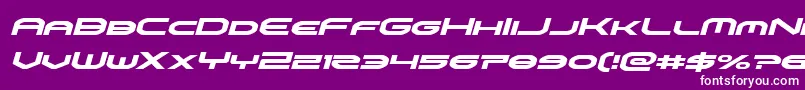 omniboyital Font – White Fonts on Purple Background