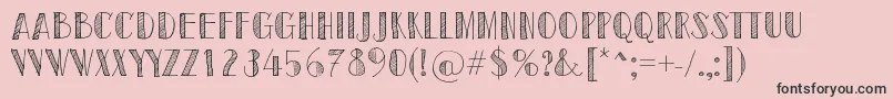 フォントSketchToronto – ピンクの背景に黒い文字