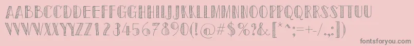 SketchToronto Font – Gray Fonts on Pink Background