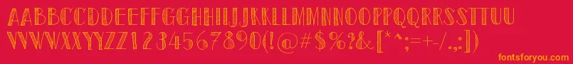 SketchToronto Font – Orange Fonts on Red Background