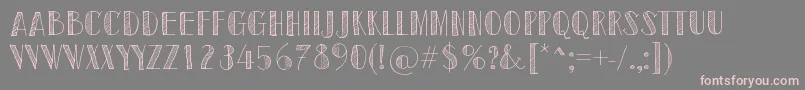 SketchToronto Font – Pink Fonts on Gray Background