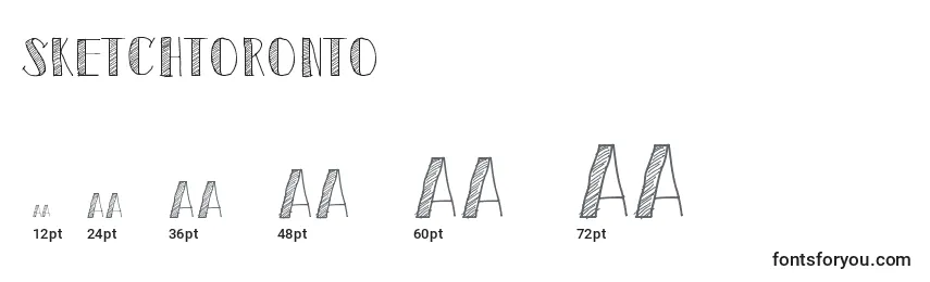 Размеры шрифта SketchToronto