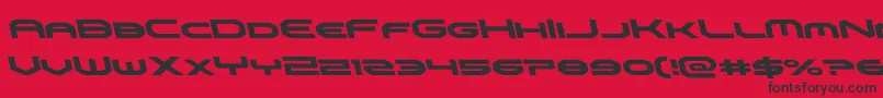 omniboyleft Font – Black Fonts on Red Background