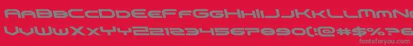 omniboyleft Font – Gray Fonts on Red Background