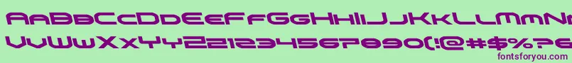 omniboyleft Font – Purple Fonts on Green Background