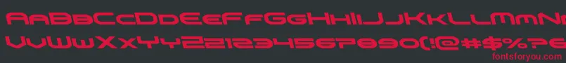 omniboyleft Font – Red Fonts on Black Background