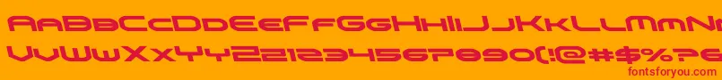 omniboyleft Font – Red Fonts on Orange Background