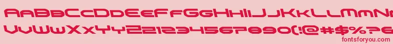 omniboyleft Font – Red Fonts on Pink Background