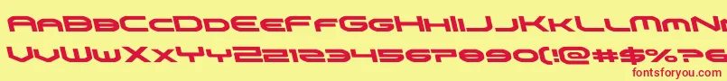 omniboyleft Font – Red Fonts on Yellow Background
