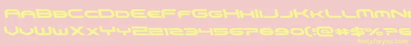 omniboyleft Font – Yellow Fonts on Pink Background