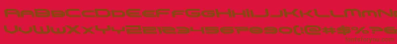 omniboyleft Font – Brown Fonts on Red Background