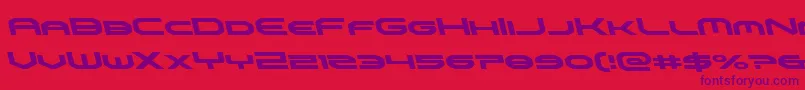 Шрифт omniboyleft – фиолетовые шрифты на красном фоне