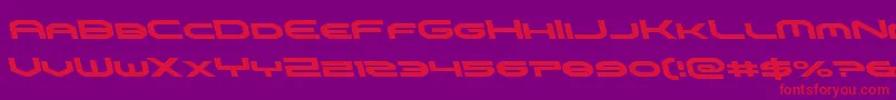 omniboyleft Font – Red Fonts on Purple Background