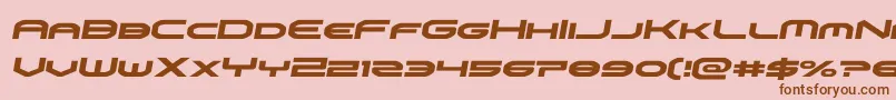 omniboysemital Font – Brown Fonts on Pink Background