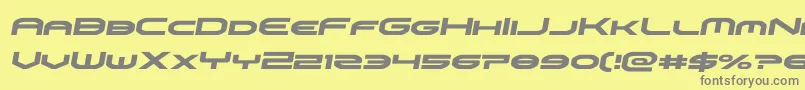 omniboysemital Font – Gray Fonts on Yellow Background