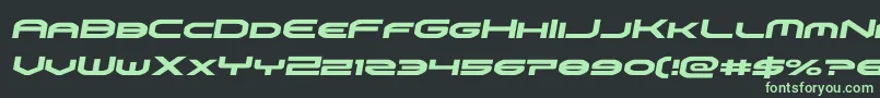 omniboysemital Font – Green Fonts on Black Background