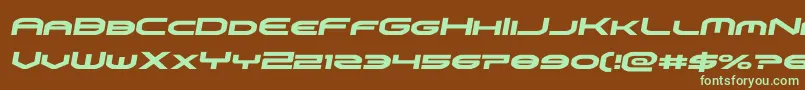 omniboysemital Font – Green Fonts on Brown Background