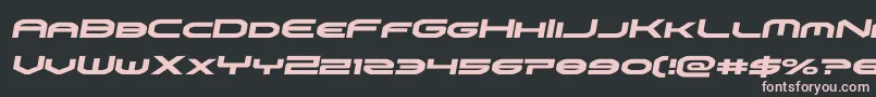 omniboysemital Font – Pink Fonts on Black Background