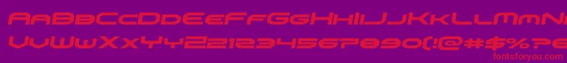 omniboysemital Font – Red Fonts on Purple Background