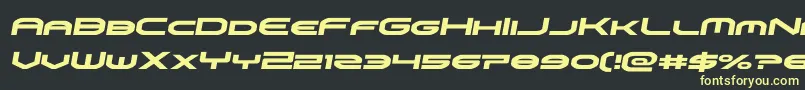 omniboysemital Font – Yellow Fonts on Black Background