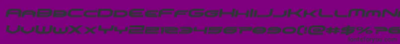 Шрифт omniboysemital – чёрные шрифты на фиолетовом фоне
