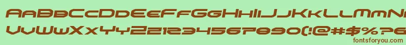 omniboysemital Font – Brown Fonts on Green Background