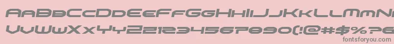 omniboysemital Font – Gray Fonts on Pink Background