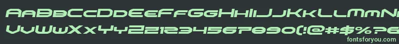 omniboysemital Font – Green Fonts on Black Background