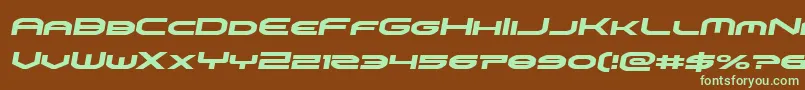 omniboysemital Font – Green Fonts on Brown Background