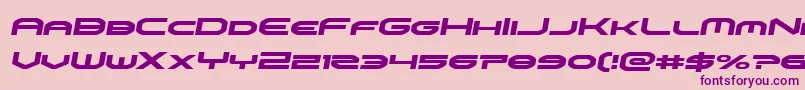 omniboysemital Font – Purple Fonts on Pink Background