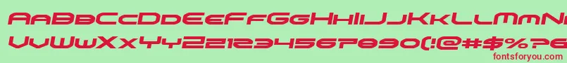 omniboysemital Font – Red Fonts on Green Background