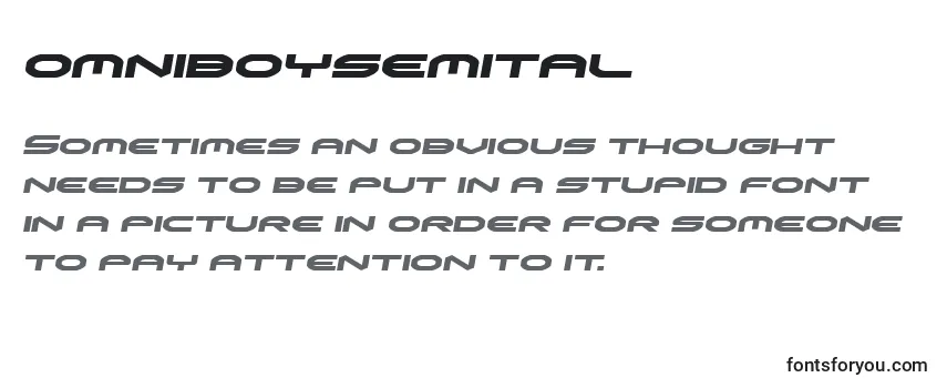 Review of the Omniboysemital (136063) Font