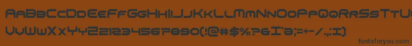 omniboyxtracond Font – Black Fonts on Brown Background
