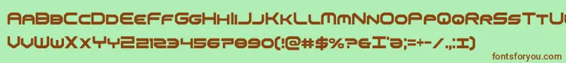 omniboyxtracond-fontti – ruskeat fontit vihreällä taustalla